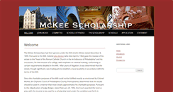 Desktop Screenshot of mckeescholars.org
